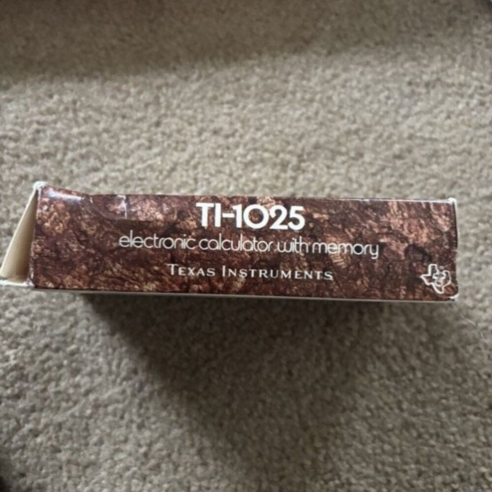 Texas Instruments TI-1025 Memory Calculator In Box *Works* - Picture 8 of 9